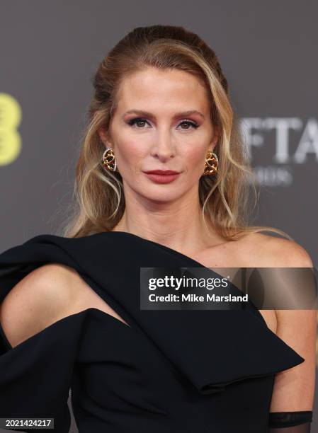 Millie Mackintosh attends the 2024 EE BAFTA Film Awards at The Royal Festival Hall on February 18, 2024 in London, England.