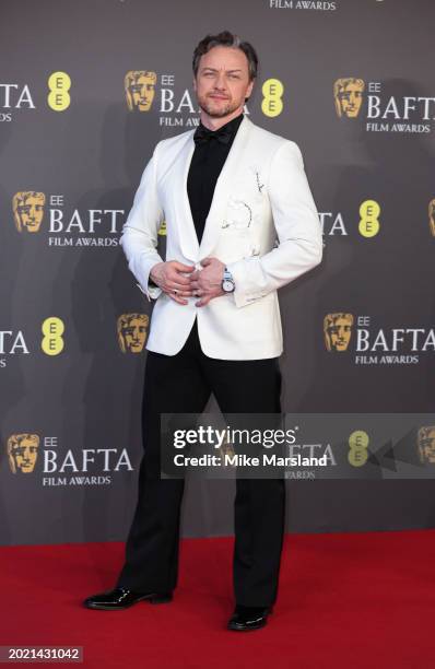 James McAvoy attends the 2024 EE BAFTA Film Awards at The Royal Festival Hall on February 18, 2024 in London, England.