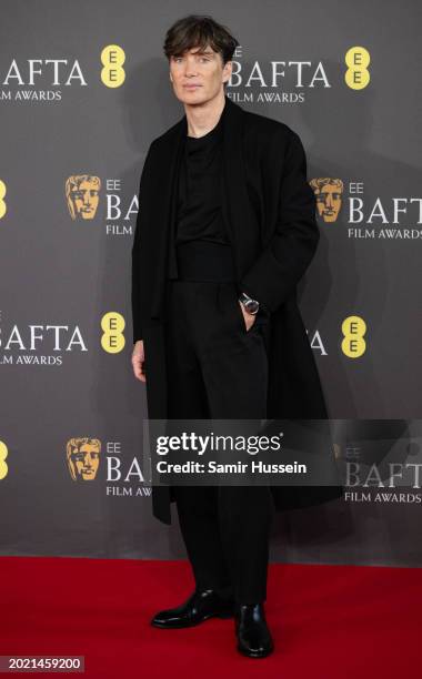 Cillian Murphy attends the 2024 EE BAFTA Film Awards at The Royal Festival Hall on February 18, 2024 in London, England.