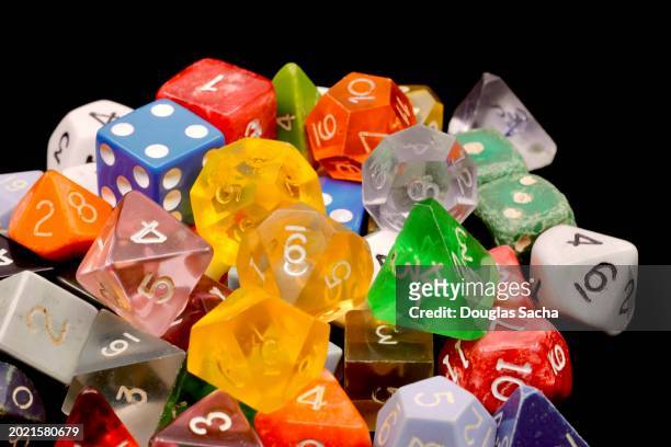 roll playing game dice - dungeon stock pictures, royalty-free photos & images