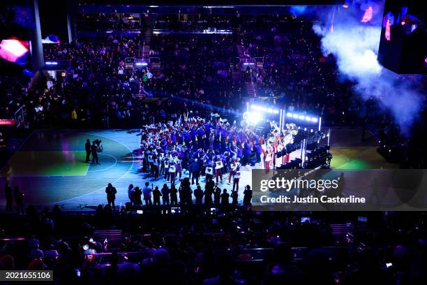 Jennifer Hudson preforms at halftime during the 2024 NBA All-Star Game at Gainbridge Fieldhouse on February 18, 2024 in Indianapolis, Indiana. NOTE...