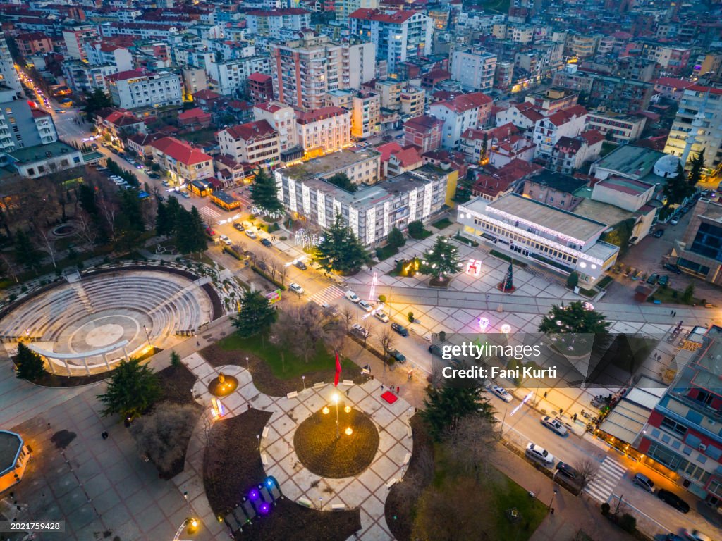 Pogradec from drone