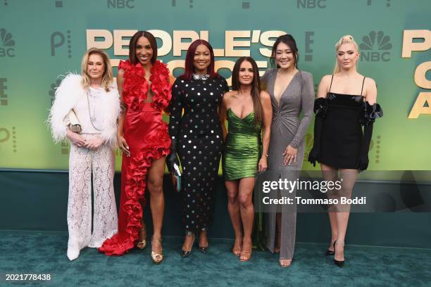 Kathy Hilton, Annemarie Wiley, Garcelle Beauvais, Kyle Richards, Crystal Kung Minkoff and Erika Jayne attends the 2024 People's Choice Awards at...