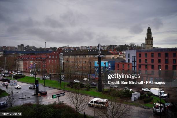 Rainy weather in Bristol. Heavy downpours and strong gusts could bring flooding and disruption to parts of England and Wales on Thursday. Picture...