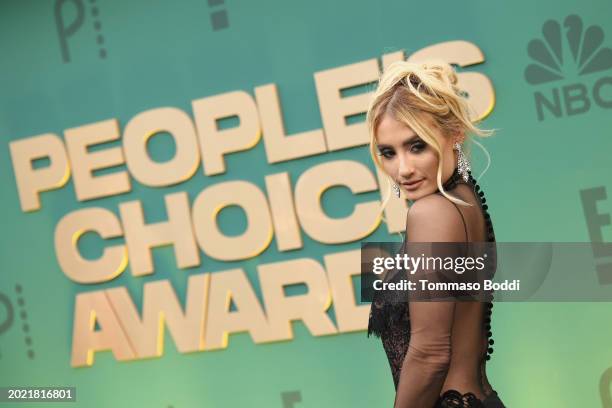 Montana Tucker attends the 2024 People's Choice Awards at Barker Hangar on February 18, 2024 in Santa Monica, California.