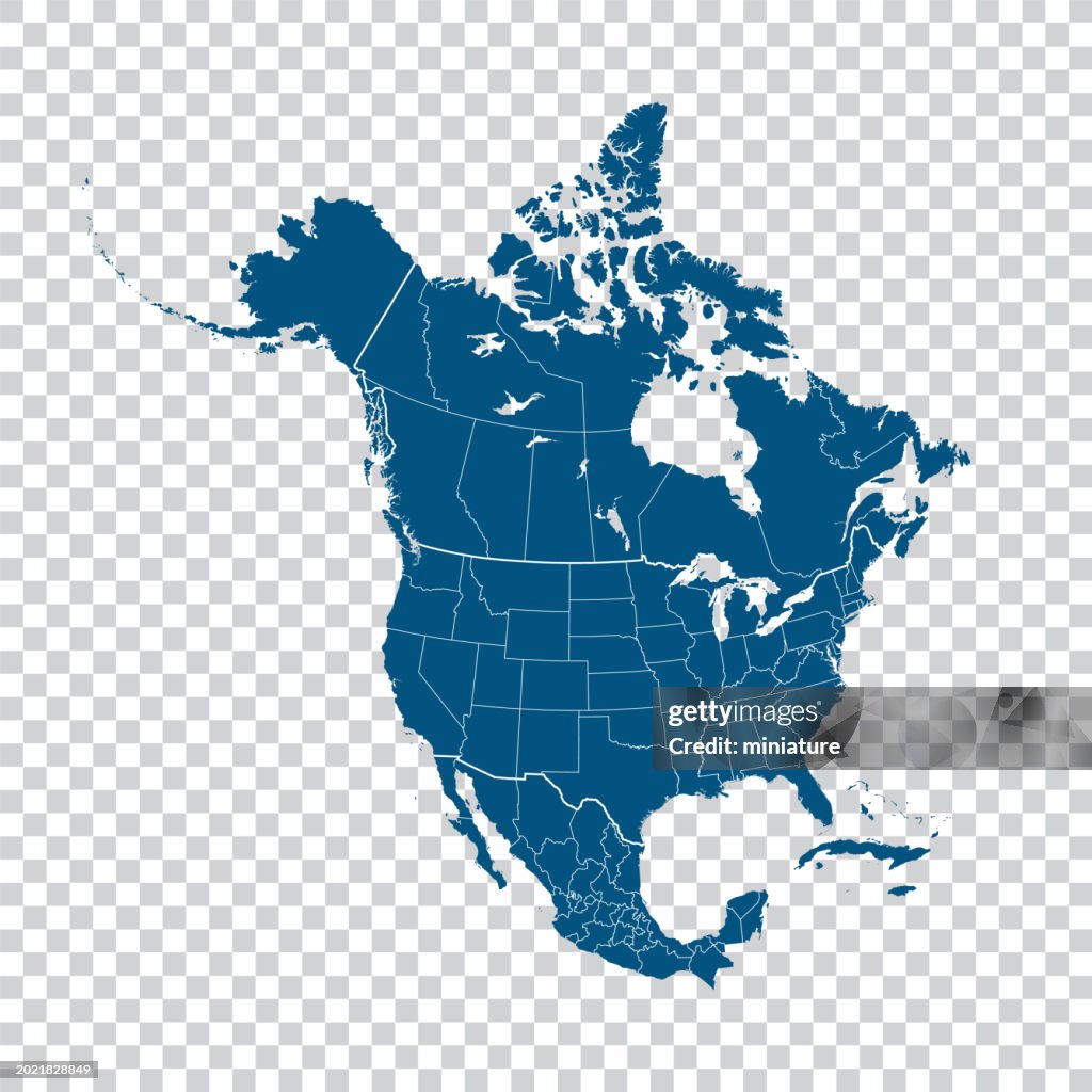North America map
