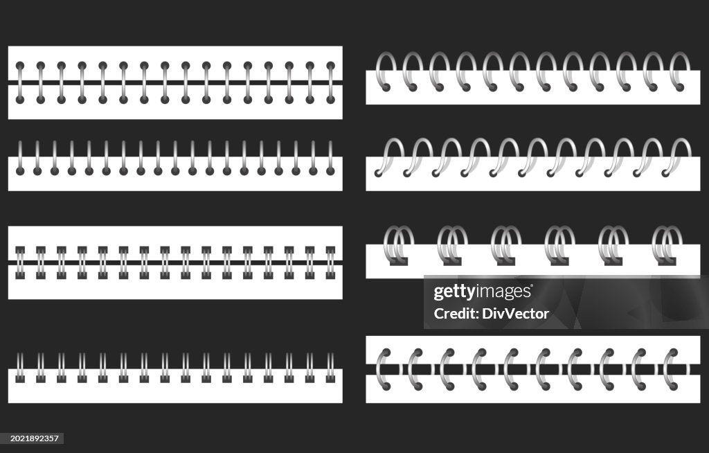 Metal Binders Vector Set High-Res Vector Graphic - Getty Images