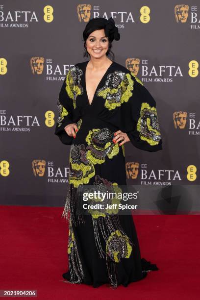 Dina Mousawi attends the 2024 EE BAFTA Film Awards at The Royal Festival Hall on February 18, 2024 in London, England.