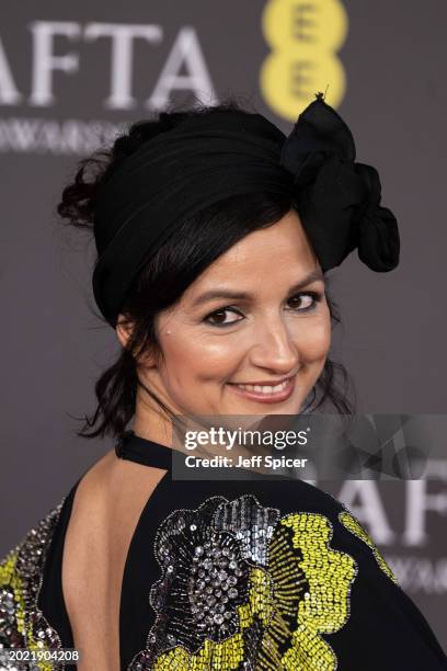 Dina Mousawi attends the 2024 EE BAFTA Film Awards at The Royal Festival Hall on February 18, 2024 in London, England.