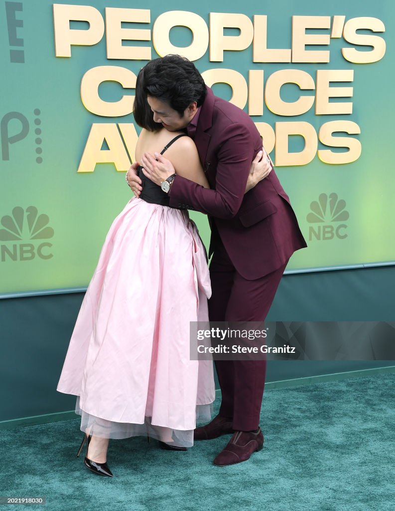 America Ferrera, Simu Liu arrives at the 2025 People's Choice Awards