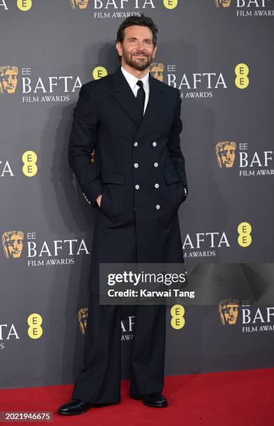 Bradley Cooper attends the 2024 EE BAFTA Film Awards at The Royal Festival Hall on February 18, 2024 in London, England.