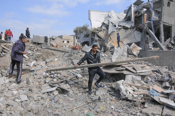 GZA: Israeli Airstrikes Aftermath in Central Gaza's Nuseirat Camp