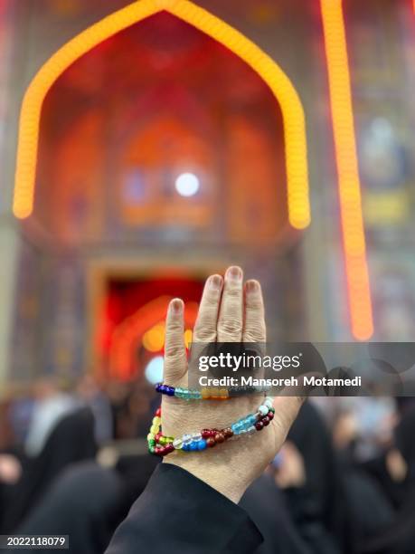 pilgrims in imam ali shrine in najaf ,iraq,  january 1, 2023 - shrine of the imam ali ibn abi talib stock pictures, royalty-free photos & images