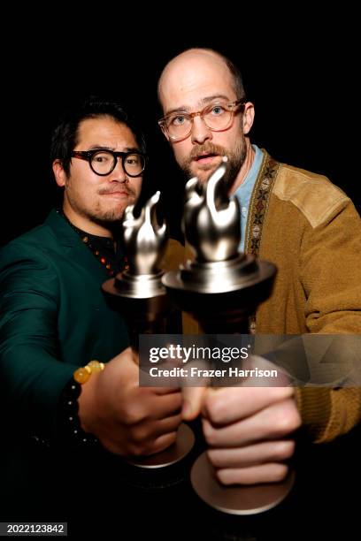 Honorees Daniel Kwan and Daniel Scheinert attend the ACLU Of Southern California's Centennial Bill Of Rights Awards Show at The Westin Bonaventure...