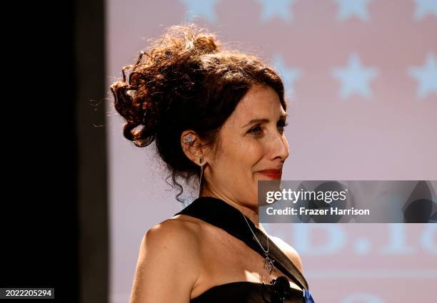 Lisa Edelstein on stage during the ACLU Of Southern California's Centennial Bill Of Rights Awards Show at The Westin Bonaventure Hotel & Suites, Los...