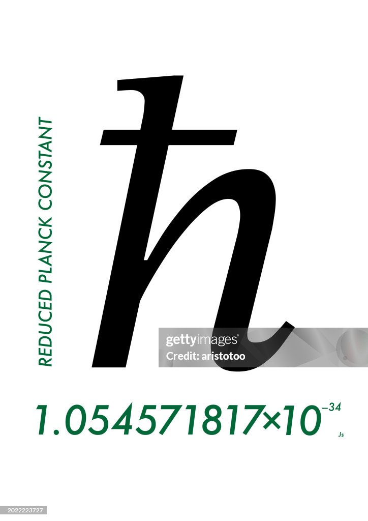 Physics & Mathematical Constants, Expressions and Symbols. h bar - Reduced Planck Constant.