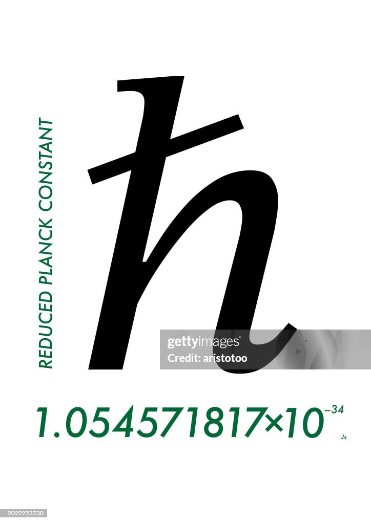 Physics & Mathematical Constants, Expressions and Symbols. h bar - Reduced Planck Constant.