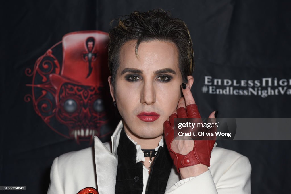 Vampire Ricky Ricky Rebel attends The Endless Night Vampire Ball at The Mayan on ...