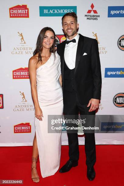 Nathan Sobey attends the 2024 NBL MVP Awards Night at CIEL The Venue on February 19, 2024 in Melbourne, Australia.