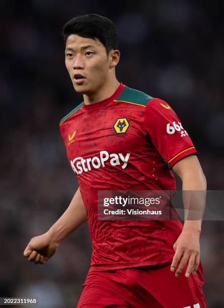 Hee-Chan Hwang of Wolverhampton Wanderers during the Premier League match between Tottenham Hotspur and Wolverhampton Wanderers at Tottenham Hotspur...