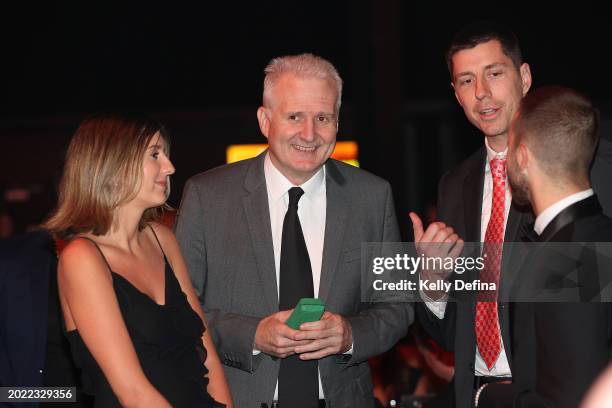 Andrew Gaze arrives ahead of the the 2024 NBL MVP Awards Night at CIEL The Venue on February 19, 2024 in Melbourne, Australia.