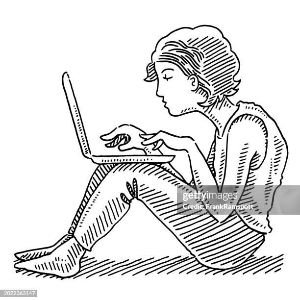 Hands Using Computer Drawing How To Draw A Person Using A Computer