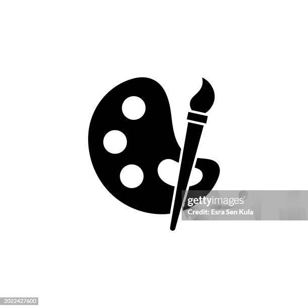 illustrations, cliparts, dessins animés et icônes de peinture d’une conception d’icône solide sur un fond blanc. cette icône plate noire convient aux infographies, aux pages web, aux applications mobiles, aux conceptions d’interface utilisateur, d’expérience utilisateur et d’interface graphique. - image clipart