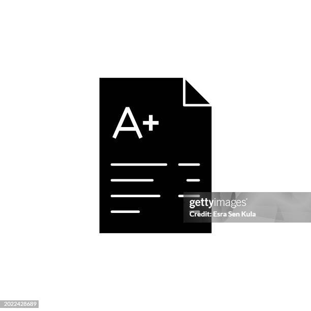 exam solid icon design on a white background. this black flat icon suits infographics, web pages, mobile apps, ui, ux, and gui designs. - middle school math stock illustrations