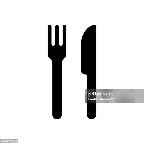 bildbanksillustrationer, clip art samt tecknat material och ikoner med fork and knife - gaffel