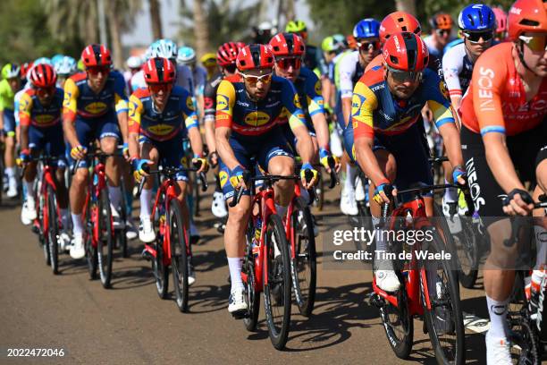 Dario Cataldo of Italy and Team Lidl-Trek competes during the 6th UAE Tour 2024, Stage 1 a 141km stage from Al Dhafra Walk Madinat Zayed to Liwa /...