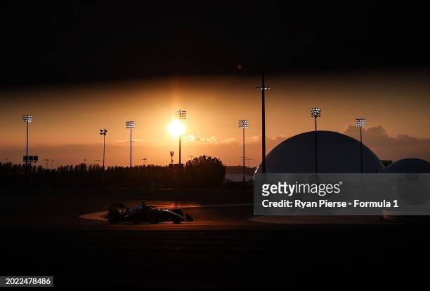 Roman Stanek of Czech Republic and Trident drives on track during day two of Formula 2 Testing at Bahrain International Circuit on February 12, 2024...