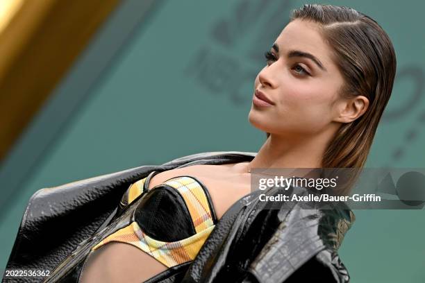 Noa Kirel attends the 2024 People's Choice Awards at Barker Hangar on February 18, 2024 in Santa Monica, California.