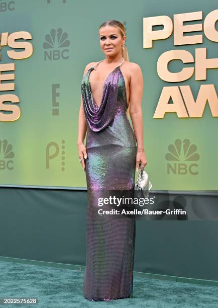 Carmen Electra attends the 2024 People's Choice Awards at Barker Hangar on February 18, 2024 in Santa Monica, California.