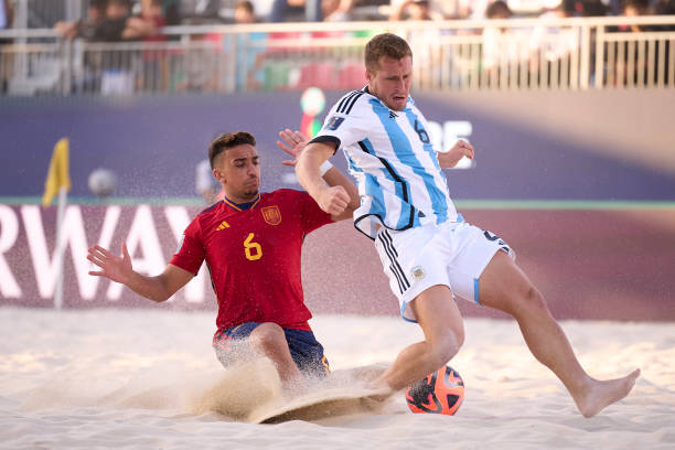 ARE: Argentina v Spain: Group  B - FIFA Beach Soccer World Cup UAE 2024