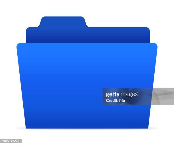 blue file folder - falzordner stock-grafiken, -clipart, -cartoons und -symbole