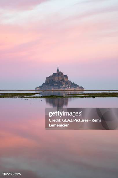the mont saint-michel - monastery france stock pictures, royalty-free photos & images