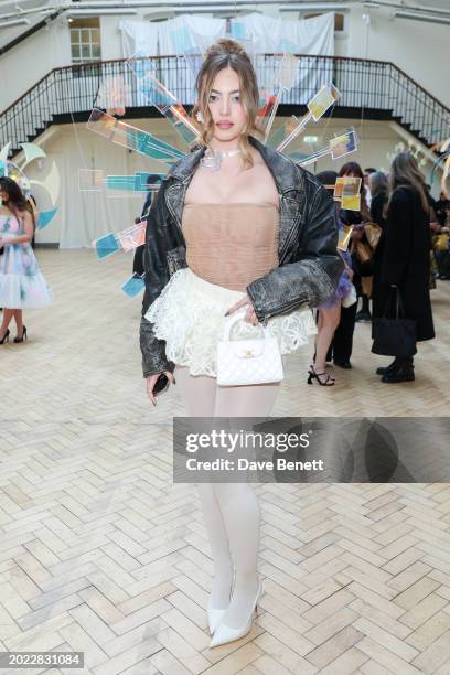 Annabelle Hoy attends the Susan Fang show during London Fashion Week February on February 19, 2024 in London, England.