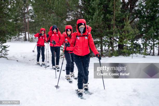 Alex Scott, Sara Davies, Vicky Pattison and Laura Whitmore take part in a training session before the start of the challenge on February 18, 2024 in...