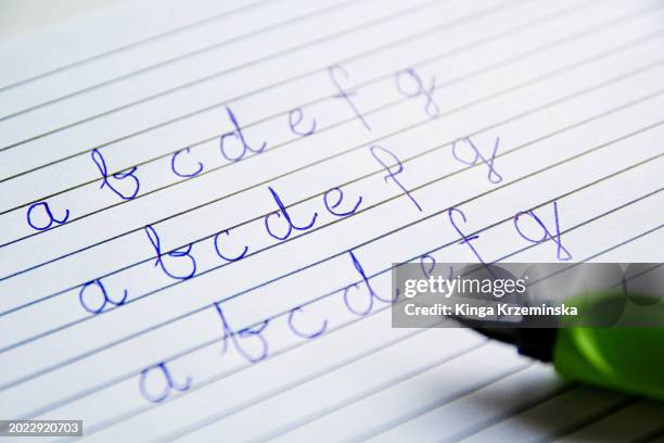 Hand Write Photo 2,034 Handwriting Exercises Stock Photos, High-Res Pictures, and Images ...