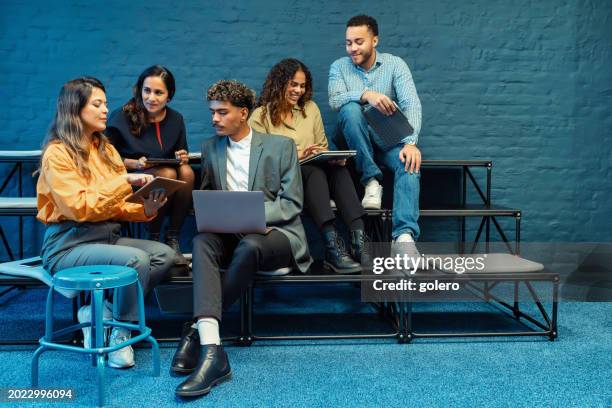 diverse business team in meeting - gender equality stock pictures, royalty-free photos & images