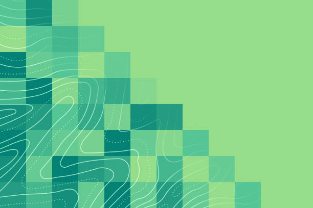 farm agriculture topographic modern background - spring background top view stock illustrations