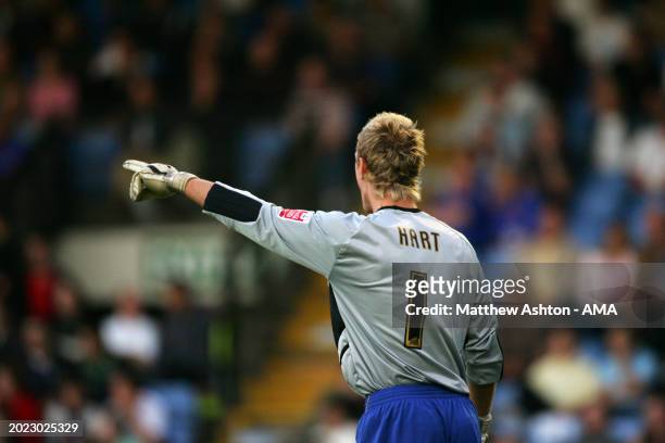 Joe Hart the Shrewsbury Town goalkeeper playing during in the Coca Cola League Division Two Shrewsbury Town v Oxford United on 2nd September 2005 on...