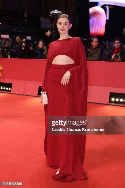 Katharina Stark attends the "Langue Étrangère" premiere and European Shooting Stars Presentation during the 74th Berlinale International Film...