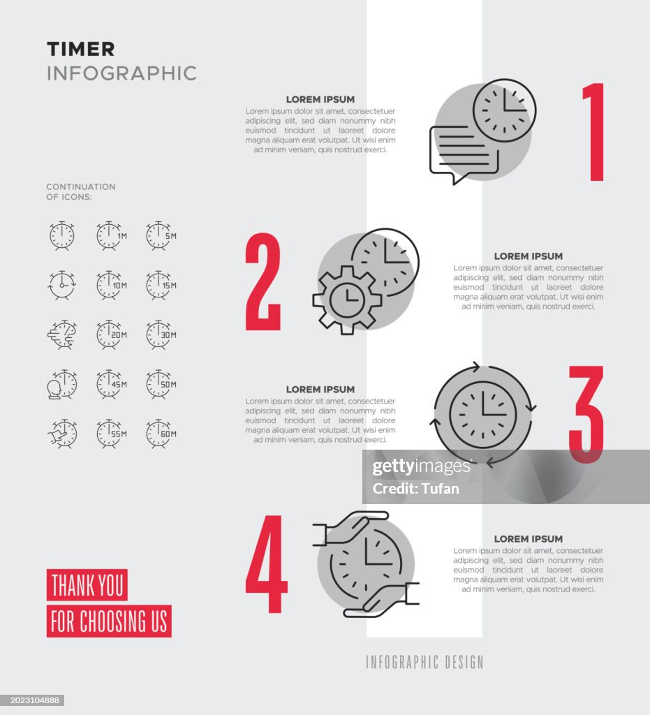 Timer Infographic High-Res Vector Graphic - Getty Images