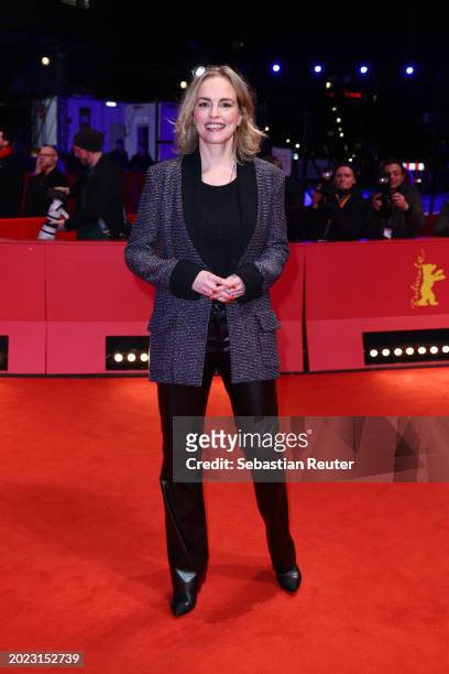 Nina Hoss attends the "Langue Étrangère" premiere and European Shooting Stars Presentation during the 74th Berlinale International Film Festival...