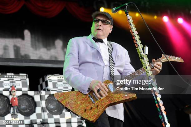 Rick Neilsen of Cheap Trick performs at Sleep Train Amphitheatre on September 3, 2009 in Wheatland, California.