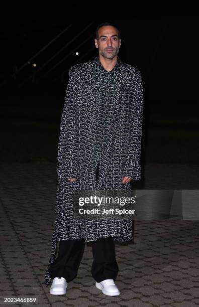 Mohammed Al Turki attends the Burberry show during London Fashion Week February 2024 in Victoria Park on February 19, 2024 in London, England.