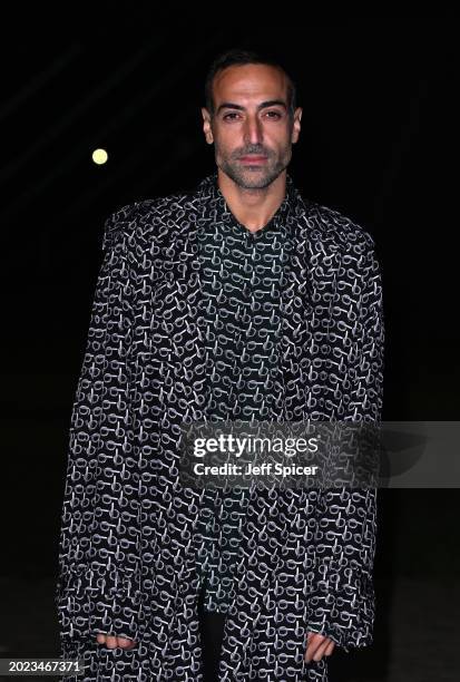 Mohammed Al Turki attends the Burberry show during London Fashion Week February 2024 in Victoria Park on February 19, 2024 in London, England.