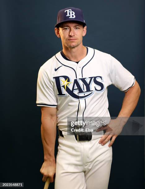 Rob Brantly of the Tampa Bay Rays poses for a picture during Tampa Bay Rays Photo Day at Charlotte Sports Park on February 18, 2024 in Port...