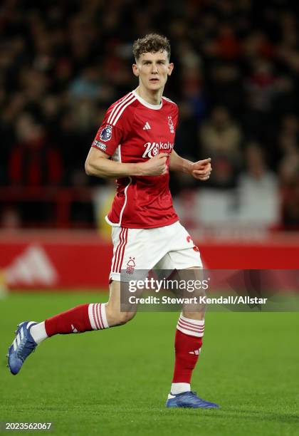 Ryan Yates of Nottingham Forest running during the Premier League match between Nottingham Forest and Manchester United at City Ground on December...